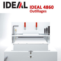 Pression Automatique + Écran Tactile Longeur Coupe : 475 mm- Coupe 80 mm ID4860 IDEAL Massicots électriques