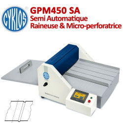 Raineuse Semi Automatique : 45cm - Raineuse & Micro-perfo 80 à 400gr/m² GPM450SA CYKLOS Raineuse Semi-Automatique & Automatique