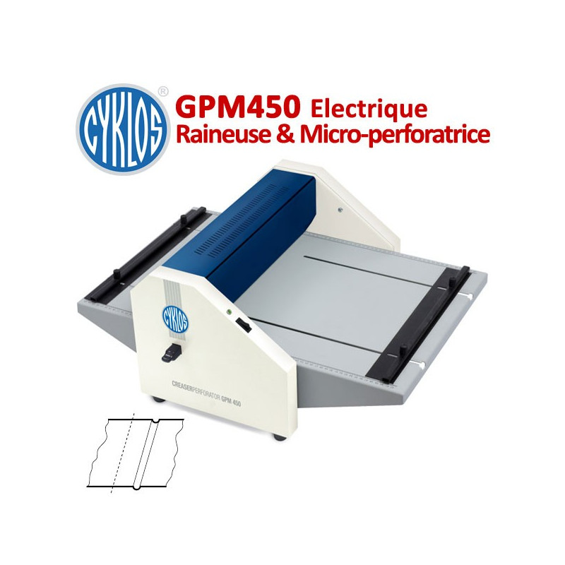 Raineuse Electrique : 45cm - Raineuse & Micro-perfo 80 à 400gr/m² GPM450  N° 1 Raineuses & Microperforation