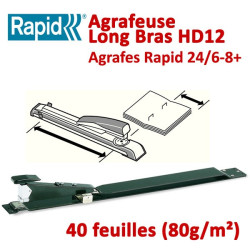 Agrafeuse Manuelle De Livrets A3 - Jusqu'à 40 feuilles 80gr HD12  Façonnage Plieuse Agrafeuse Raineuse Microperforation.