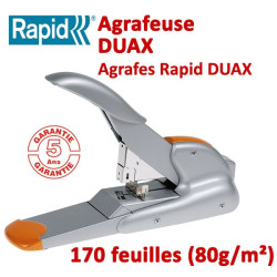Agrafe jusqu'à 170 feuilles - 2-170 feuilles avec une seule Agrafe DUAX RAPID Façonnage Plieuse Agrafeuse Raineuse Microperfo...