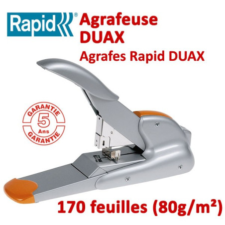 Agrafe jusqu'à 170 feuilles - 2-170 feuilles avec une seule Agrafe DUAX RAPID Façonnage Plieuse Agrafeuse Raineuse Microperfo...