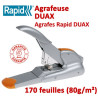 Agrafe jusqu'à 170 feuilles - 2-170 feuilles avec une seule Agrafe DUAX RAPID Façonnage Plieuse Agrafeuse Raineuse Microperfo...