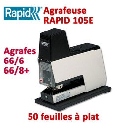 Agrafeuse à plat électrique - 2-50 feuilles RAPID105E  Accueil