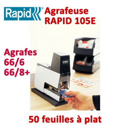 Agrafeuse à plat électrique - 2-50 feuilles RAPID105E  Accueil