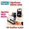 Agrafeuse à plat électrique - 2-50 feuilles RAPID105E  Accueil