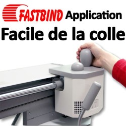 Relieur Dos carré collé + grécage - Capacité de reliure : 450 feuilles A4/A3 ELITE_XT FastBind Machine à relier par Thermorel...