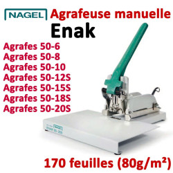 Agrafe jusqu'à 170 feuilles - 2-170 feuilles Agrafes 50-6 à 50-20S ENAK  Façonnage Plieuse Agrafeuse Raineuse Microperforation.