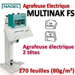 Agrafeuse à plat électrique - A plat 270 feuilles à Cheval 80 feuilles MULTINAK FS BS  Façonnage Plieuse Agrafeuse Raineuse M...
