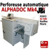 Perforation automatique A4 - 32 500 feuilles/heure ALPHADOC JBI Machine à relier par anneaux