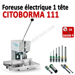 Foreuse électrique 1 tête - Capacité : 50 mm Forets 2 à 9 mm CITOBORMA 111  N° 5 Foreuse de papier