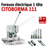 Foreuse électrique 1 tête - Capacité : 50 mm Forets 2 à 9 mm CITOBORMA 111  N° 5 Foreuse de papier