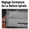 Perforelieur 3:1 électrique 25 pages A4 -Anneaux Métalliques 3:1 Trous Carrés TW300EC FALCONK Machine à relier par anneaux