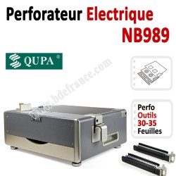 Perforation Verticale Electrique - Perforation 35 feuilles A4 NB989 QUPA  Machine à relier par anneaux