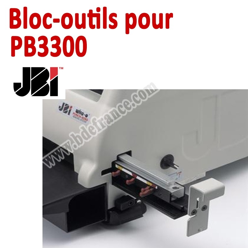 Bloc-outils pour Perforateur PB3000 JBI N°2 Machines à relier anneaux métalliques Bloc-outils pour Perforateur PB3000 JBI N°2 Machines à relier anneaux métalliques