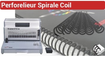 Perforelieur pour reliure coil 4:1