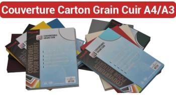 Couvertures carton pour reliure format A4 et A3