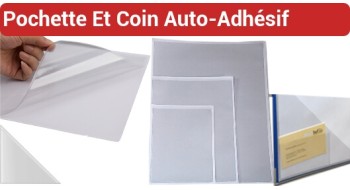 3 - Pochette et coin  Dos-Adhésif 