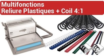 Perforelieur multifonctions 2 en1 anneaux plastiques et spirales coils