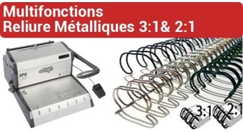 Perforelieur Multifonctions Anneaux métalliques 3:1 & 2:1