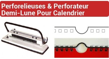 Perforateur demi-lune pour calendrier