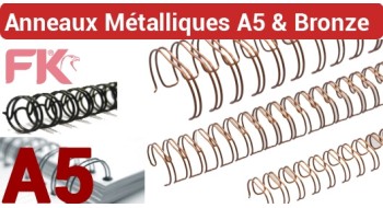 3 - Anneaux métalliques  A5 ( 24 Boucles )