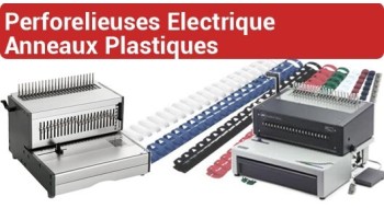 Perforelieurs électrique par anneaux plastiques