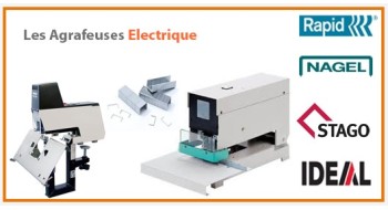 Agrafeuse électrique REXEL, RAPID, NOVUS, IDEAL, STAGO, NAGEL